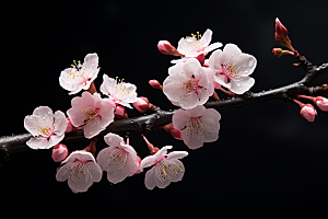 杏花盛开春季花卉摄影图