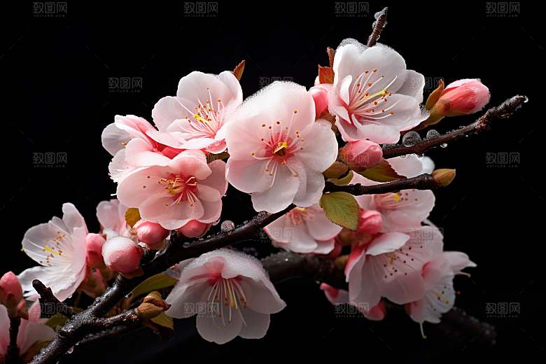 杏花盛开自然高清摄影图