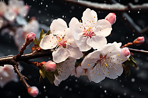 杏花盛开植物花卉摄影图