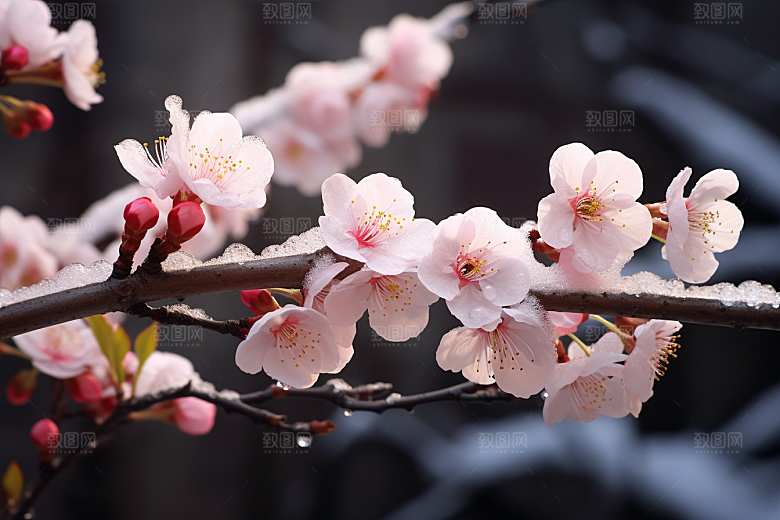 杏花盛开春天自然摄影图