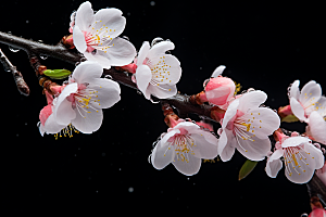 杏花盛开花卉春天摄影图