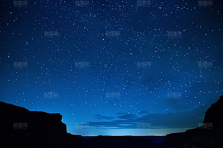 灿烂星空天空高清素材