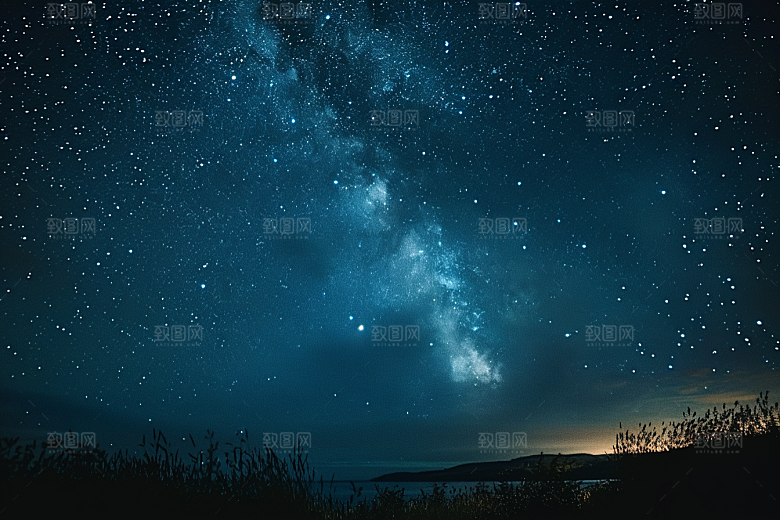 灿烂星空银河唯美素材
