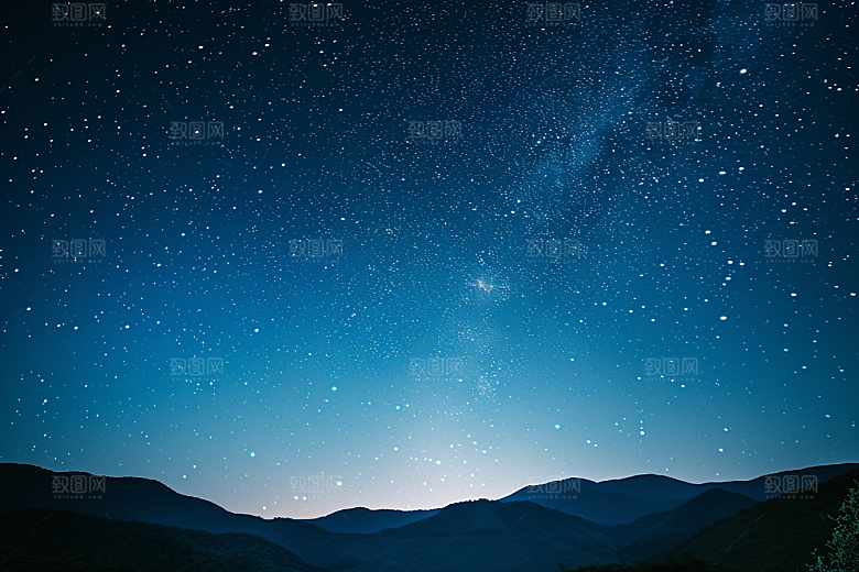灿烂星空太阳系天空素材