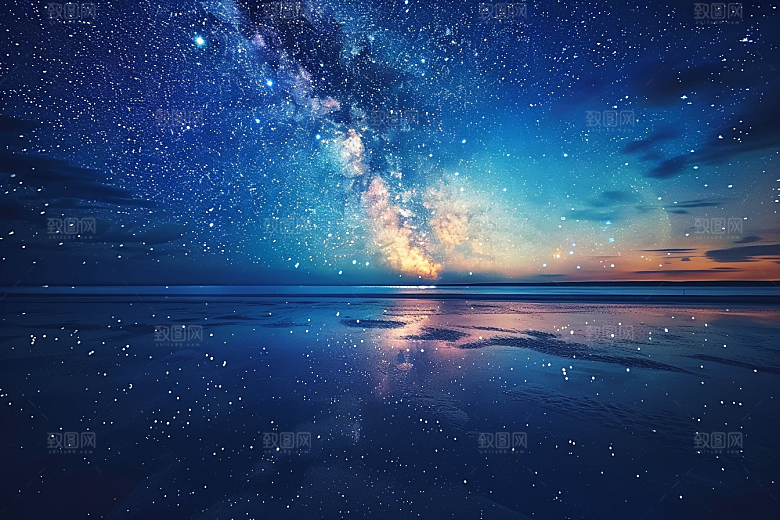 灿烂星空浪漫唯美素材