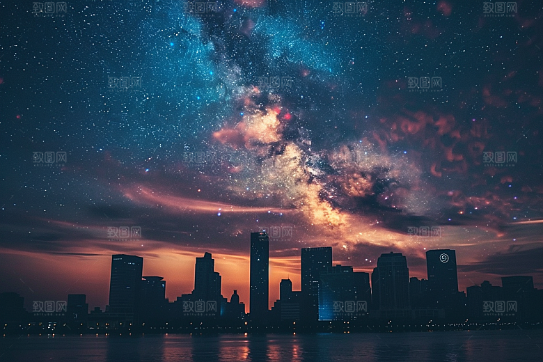 灿烂星空太阳系星辰素材