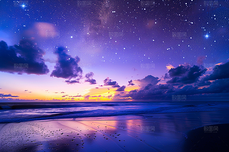 灿烂星空高清浪漫素材
