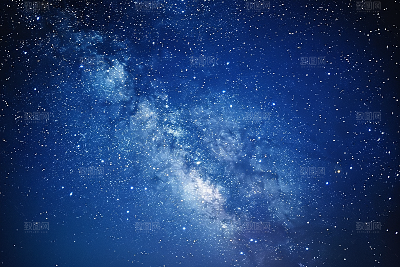 灿烂星空梦幻浪漫素材