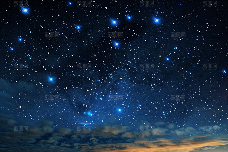 灿烂星空高清宇宙素材