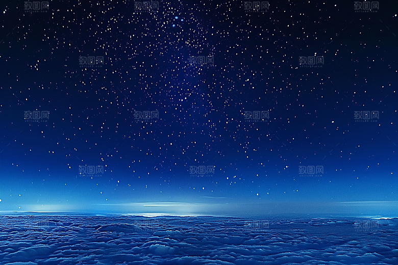 灿烂星空唯美天空素材