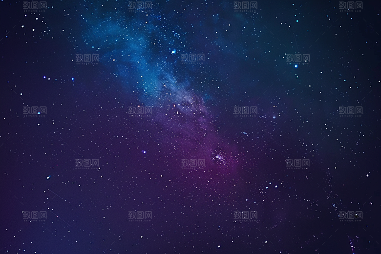灿烂星空太阳系唯美素材