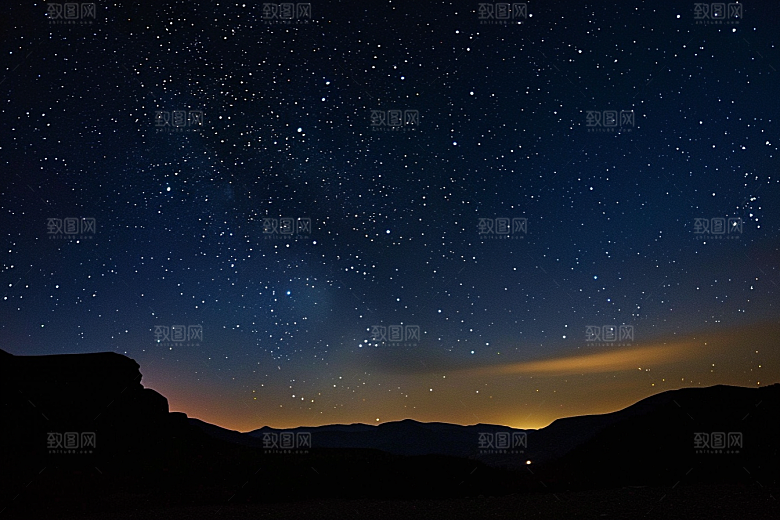 灿烂星空夜晚太阳系素材