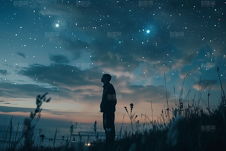 灿烂星空高清太阳系素材
