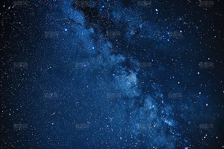 灿烂星空梦幻浪漫素材
