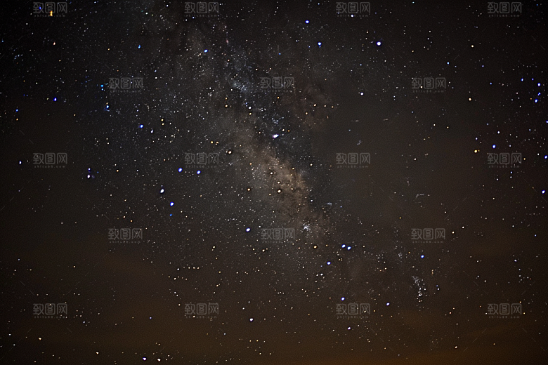 灿烂星空唯美夜景素材
