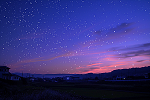 灿烂星空梦幻天空素材