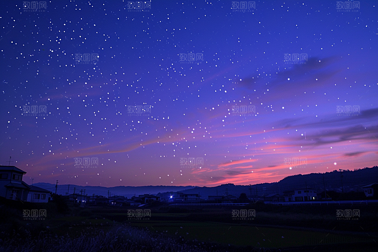 灿烂星空梦幻天空素材