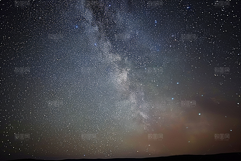 灿烂星空星辰高清素材