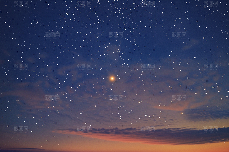 灿烂星空天空唯美素材