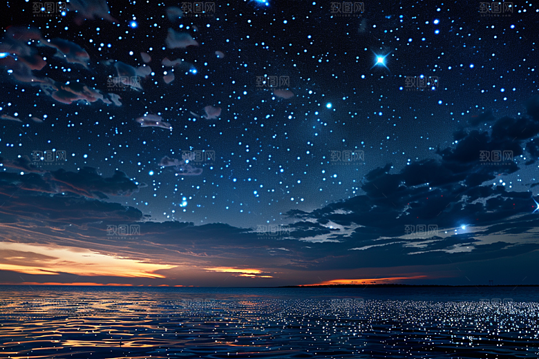 灿烂星空高清浪漫素材