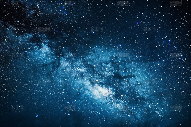 灿烂星空高清天空素材