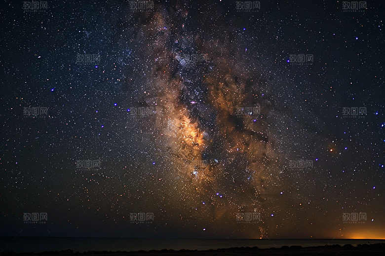 灿烂星空宇宙浪漫素材