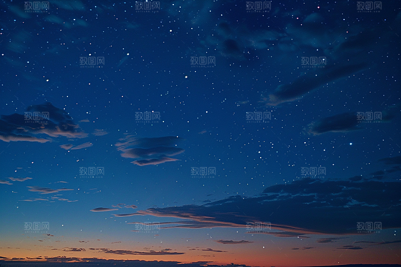 灿烂星空夜景天空素材