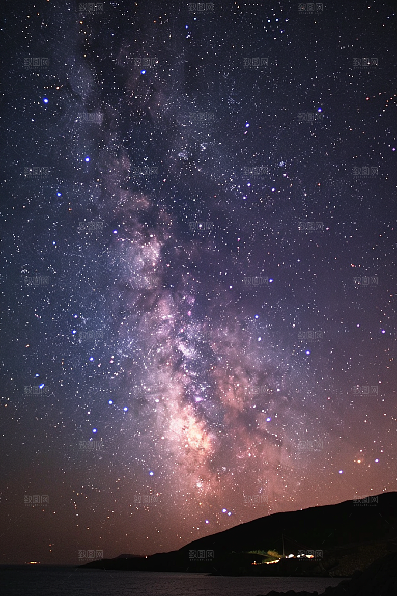 灿烂星空宇宙天空素材