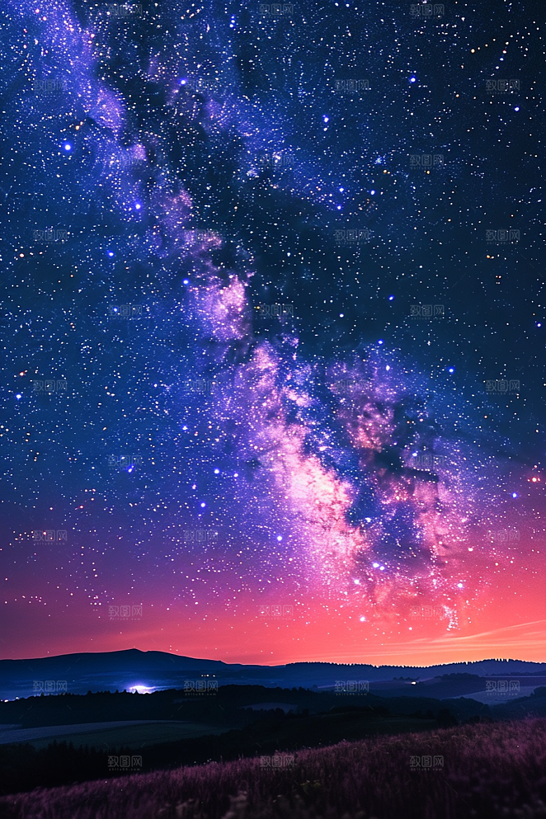 灿烂星空太阳系星辰素材