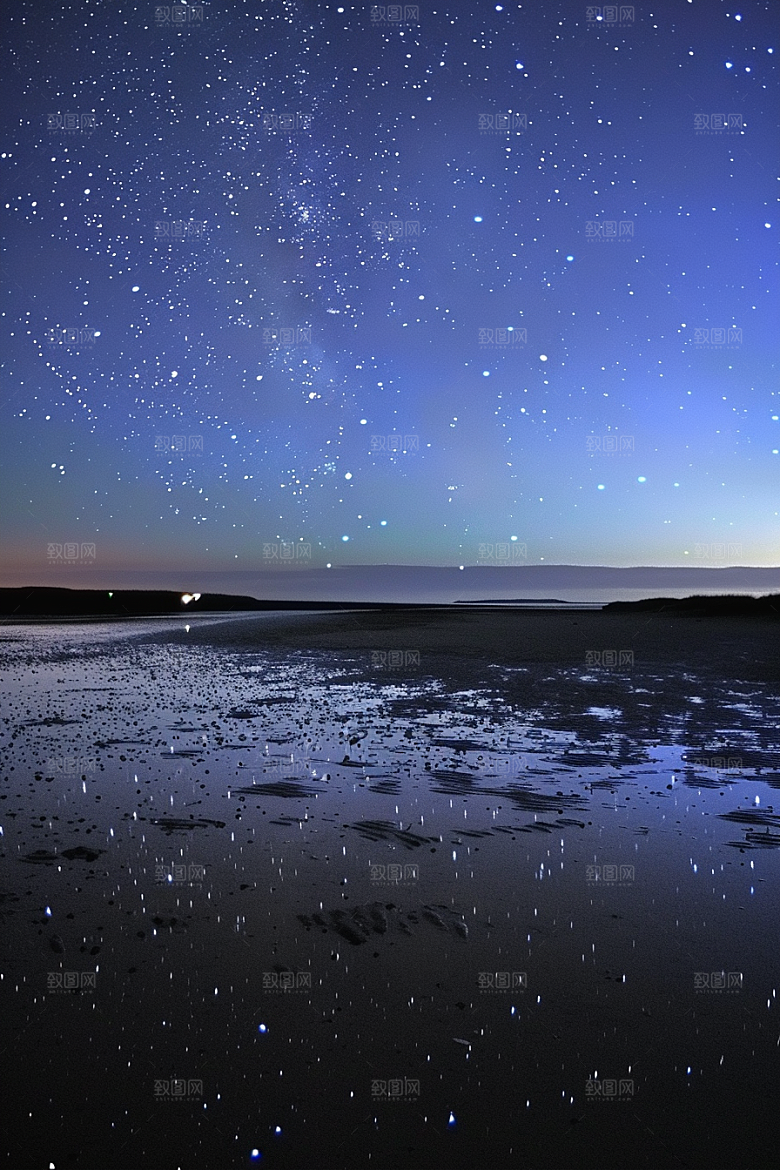 灿烂星空太阳系夜晚素材