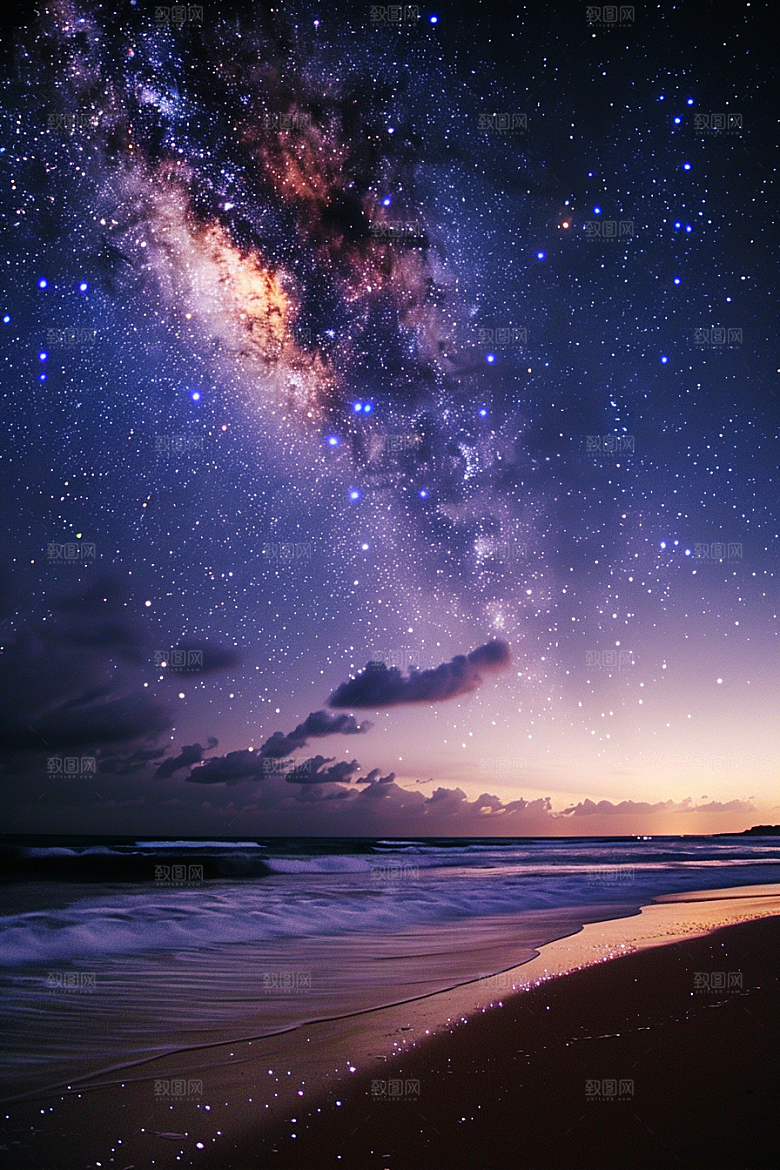 灿烂星空高清星辰素材