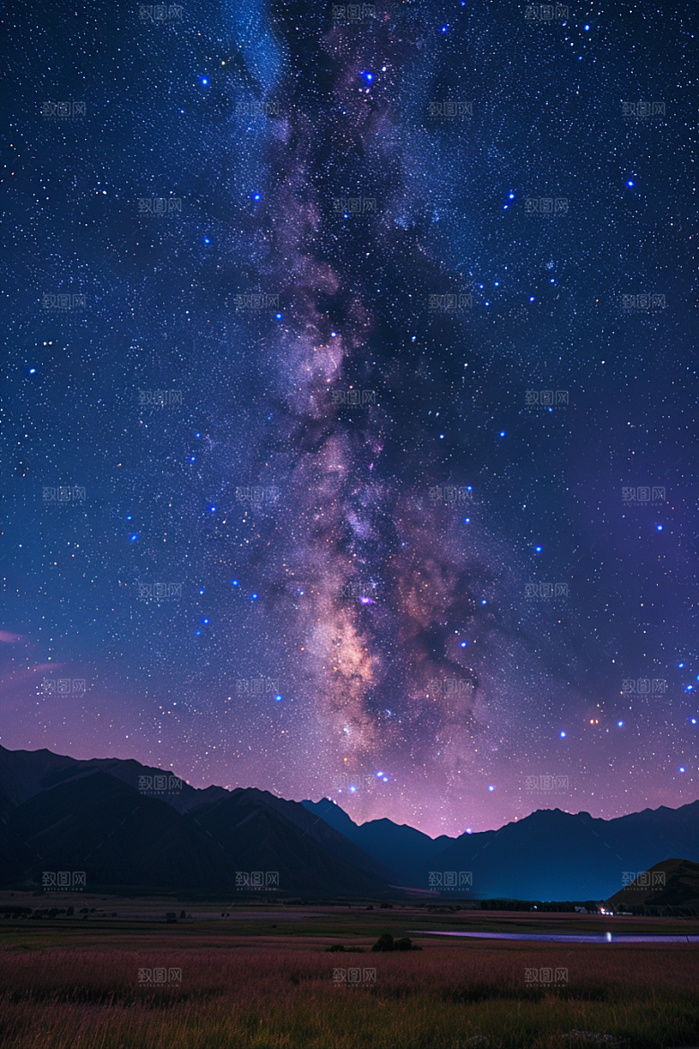 灿烂星空唯美梦幻素材