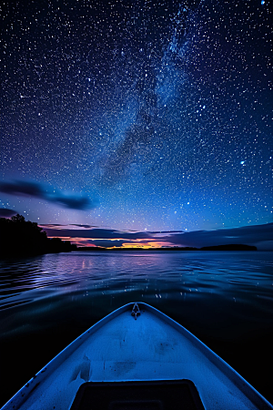 灿烂星空夜景太阳系素材