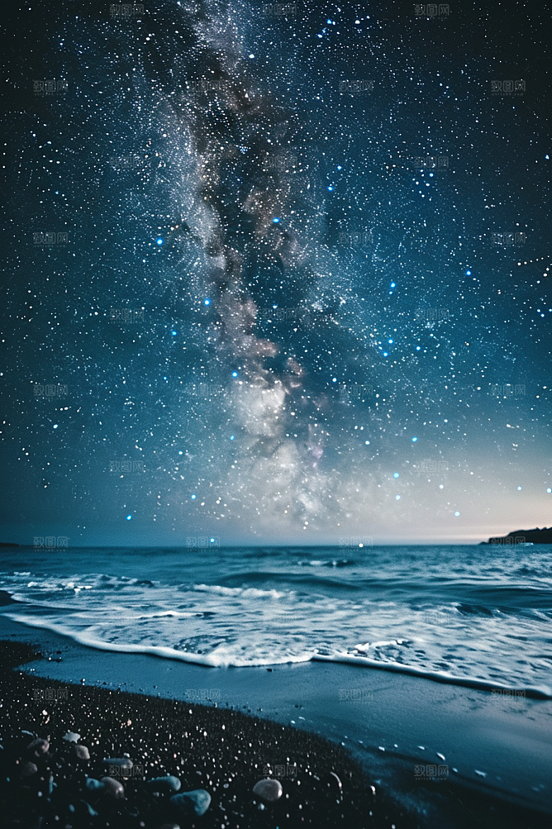 灿烂星空唯美浪漫素材
