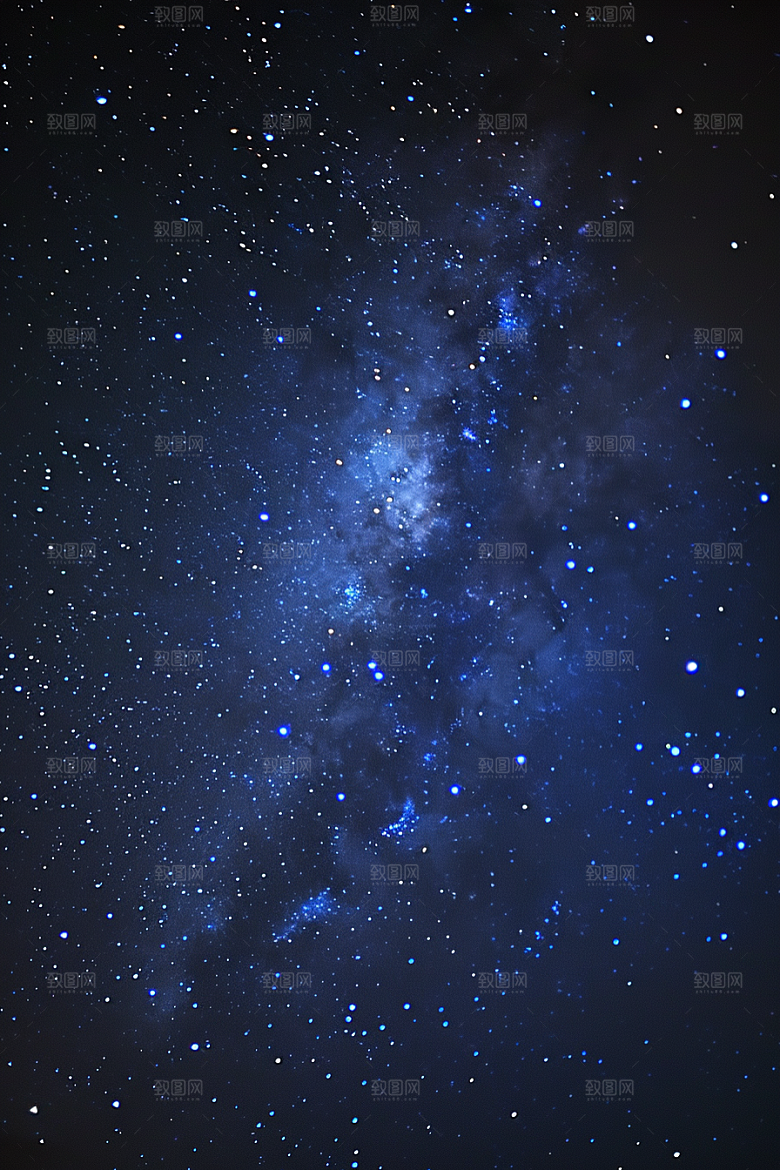 灿烂星空梦幻夜晚素材