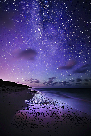 灿烂星空银河宇宙素材