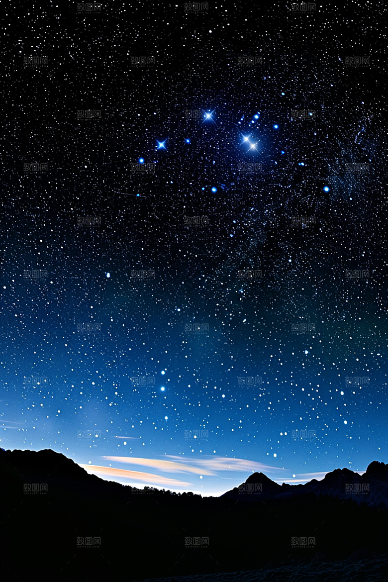 灿烂星空星辰太阳系素材