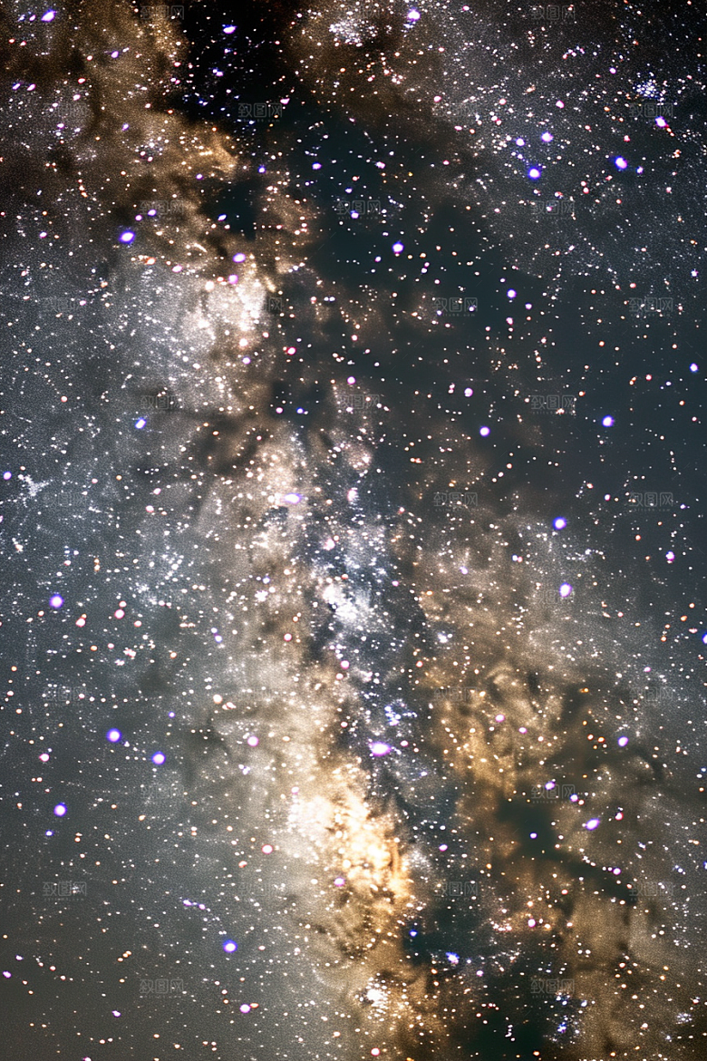 灿烂星空天空高清素材