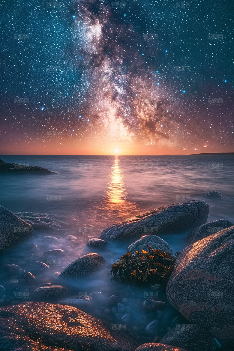 灿烂星空高清星辰素材