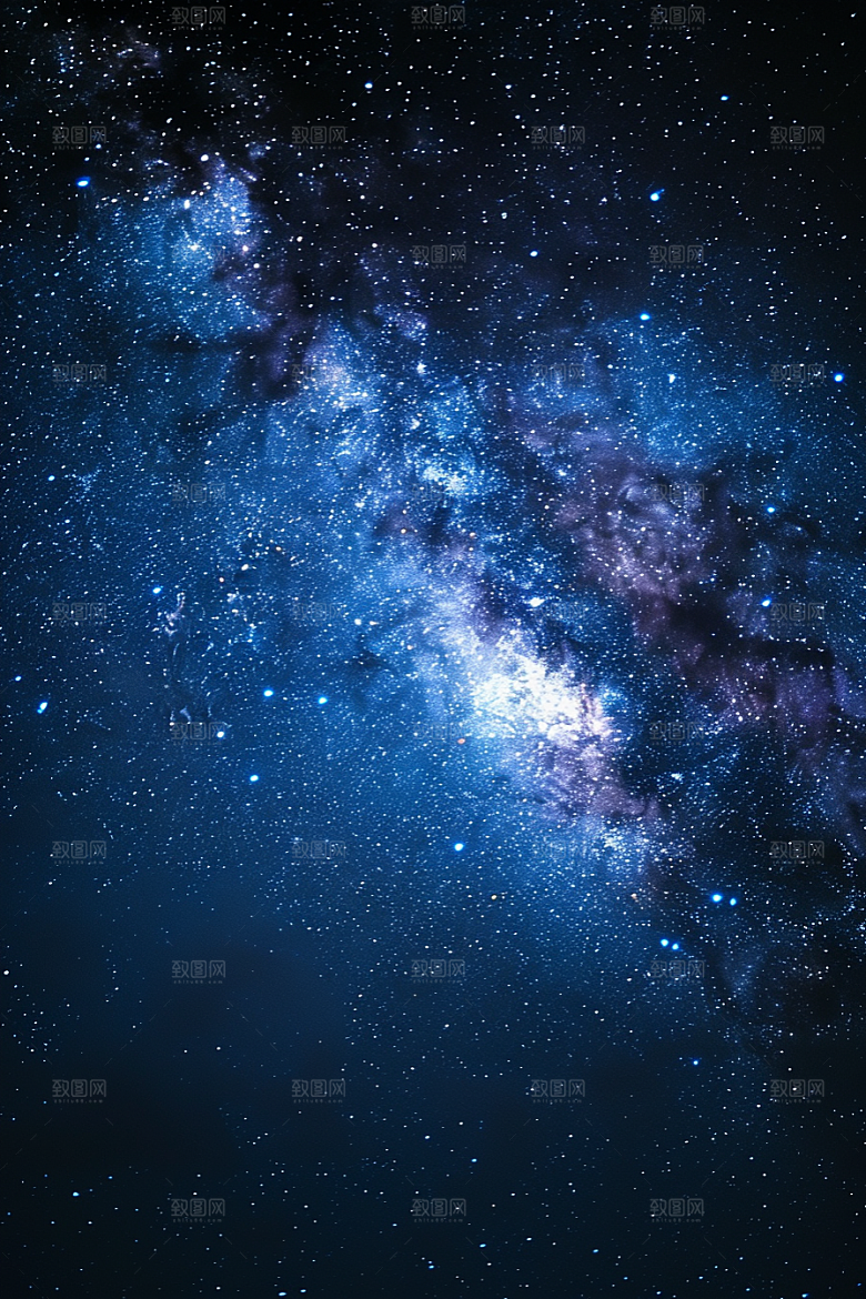 灿烂星空银河梦幻素材