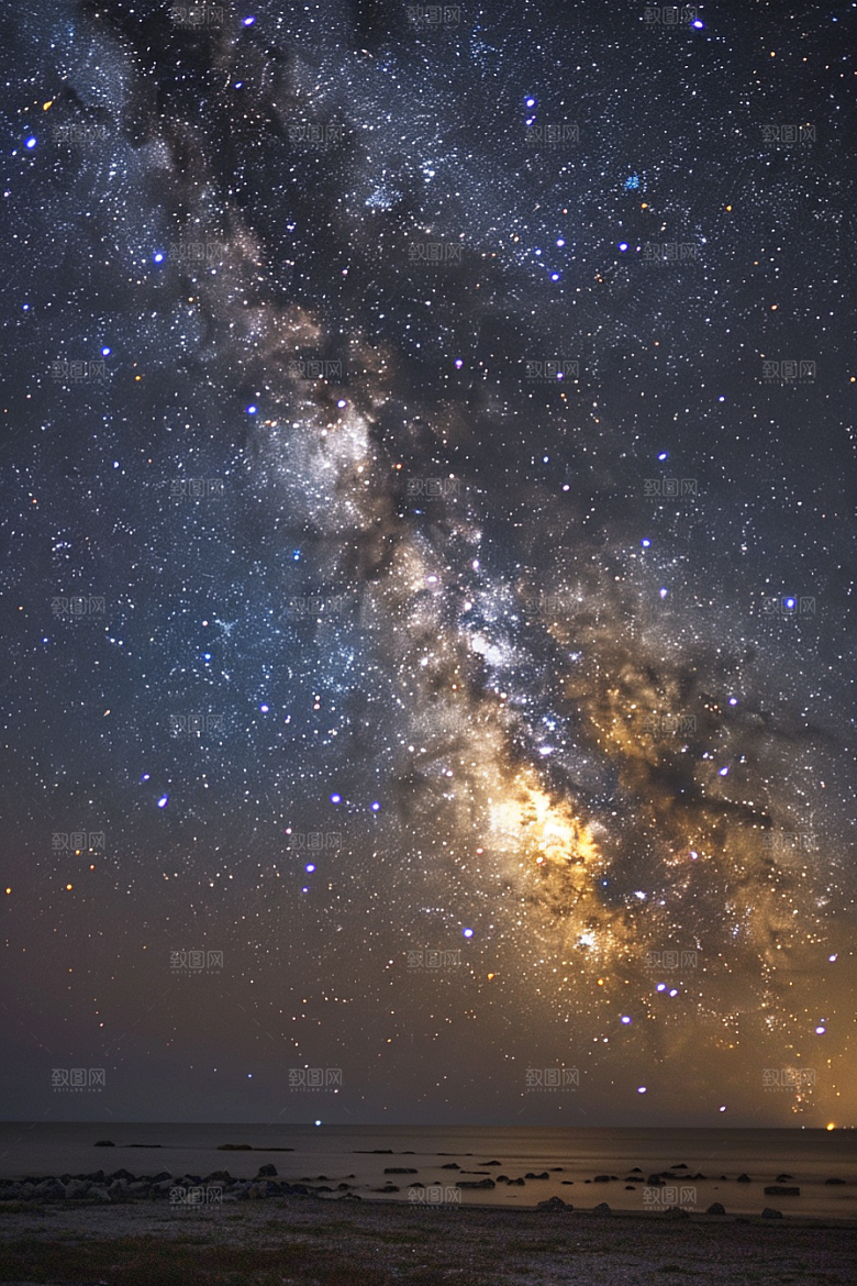 灿烂星空高清星辰素材