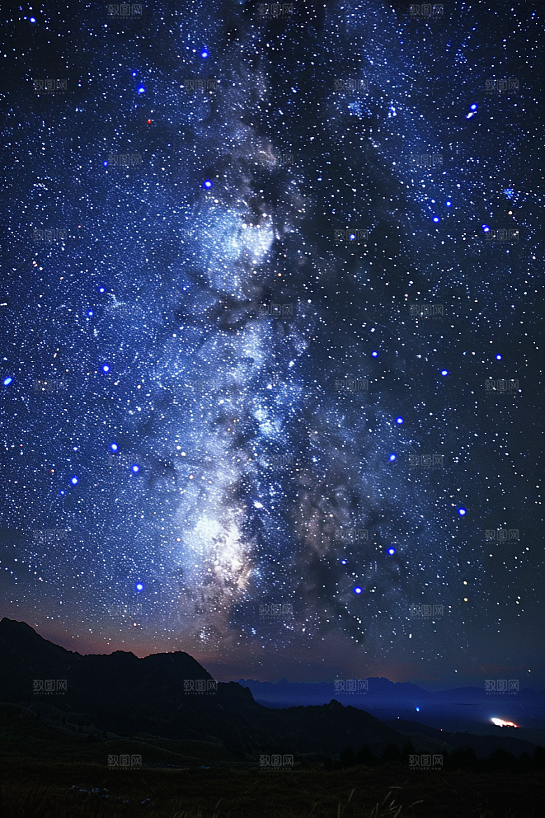 灿烂星空宇宙天空素材