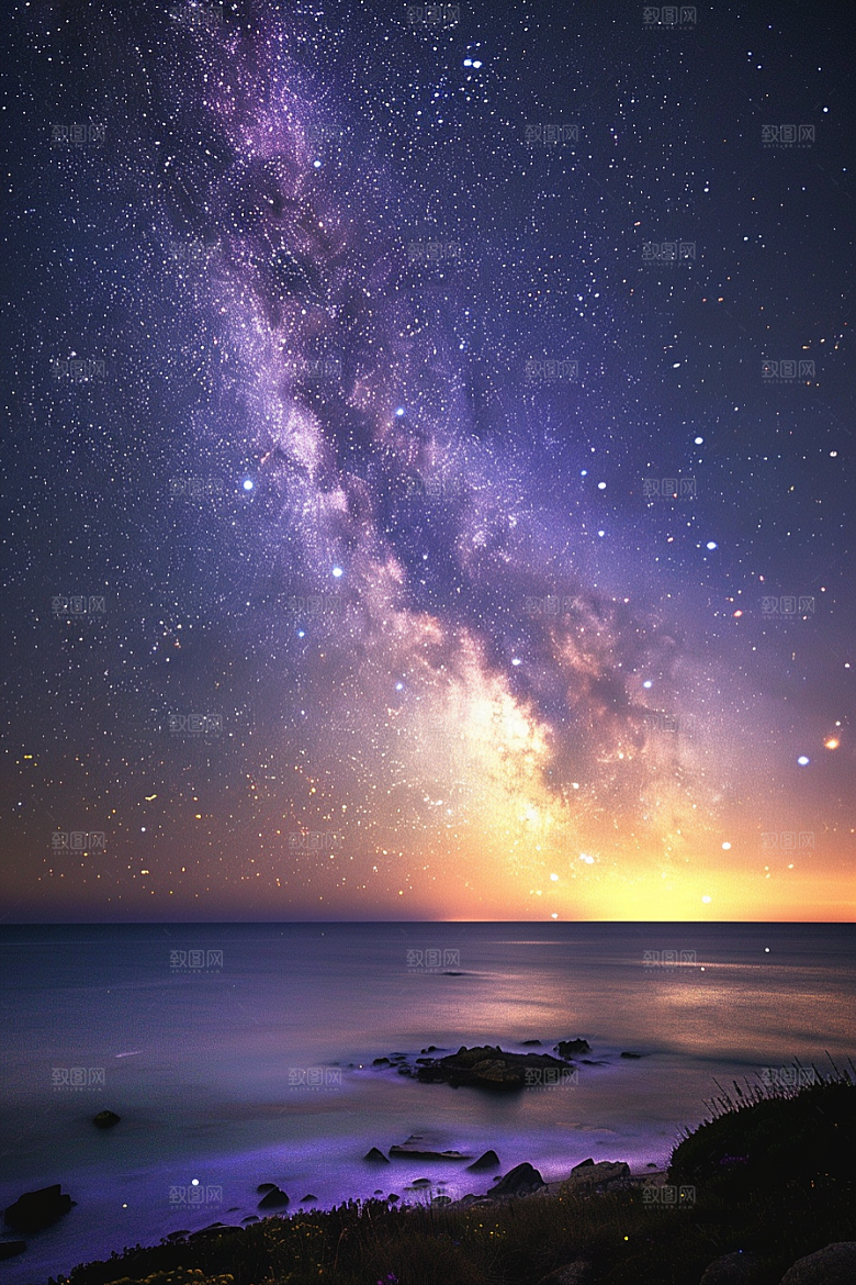 灿烂星空高清唯美素材