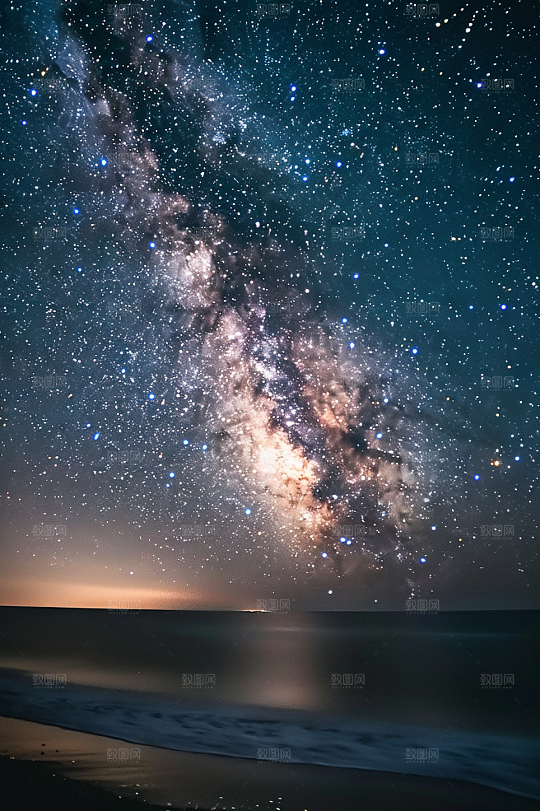 灿烂星空星辰天空素材