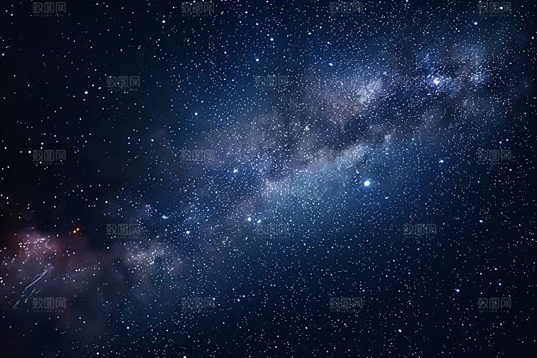 灿烂星空星辰夜晚素材