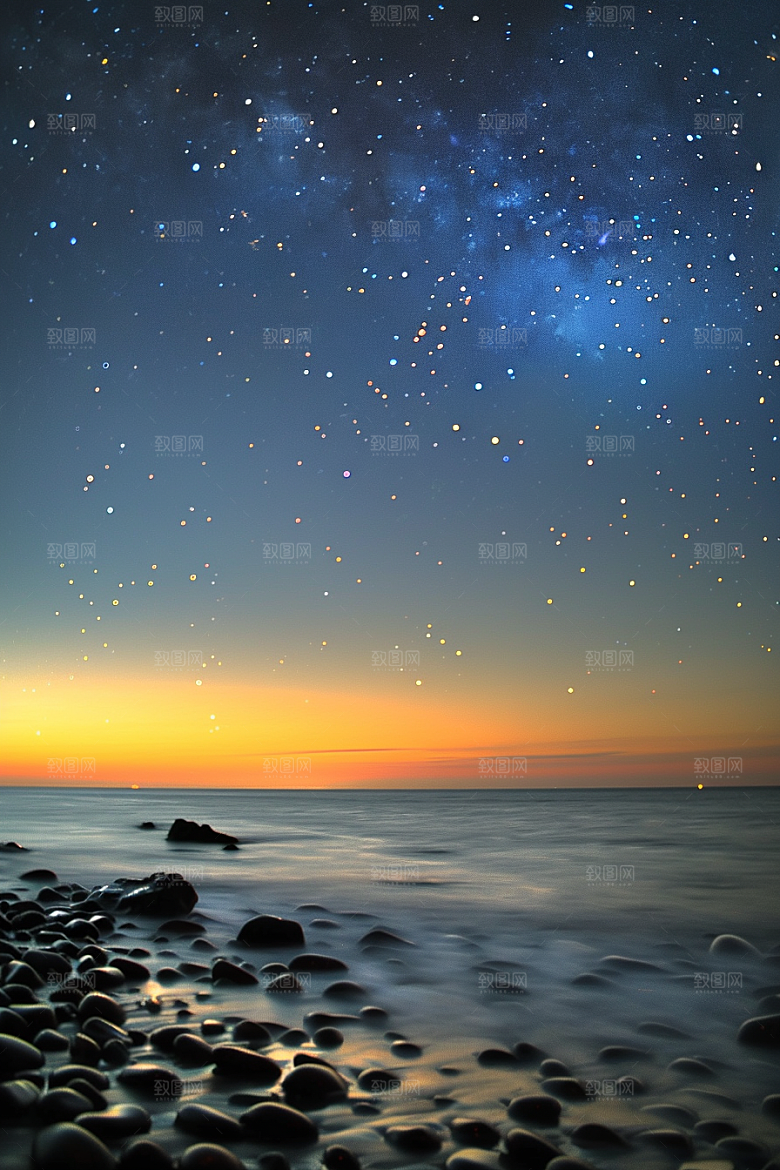 灿烂星空唯美高清素材
