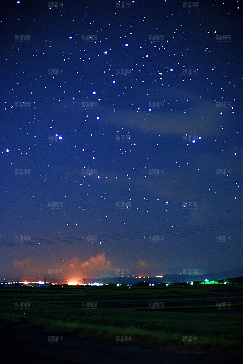 灿烂星空天空浪漫素材