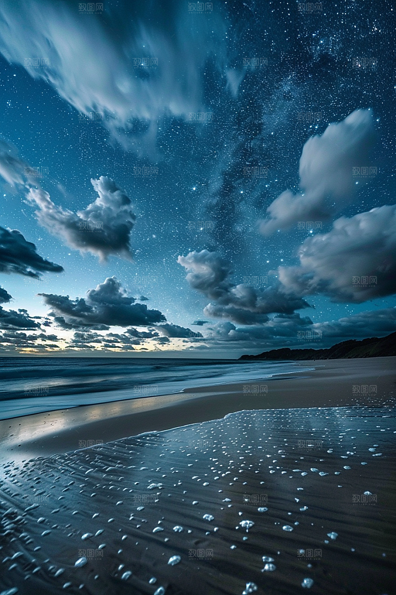灿烂星空宇宙浪漫素材