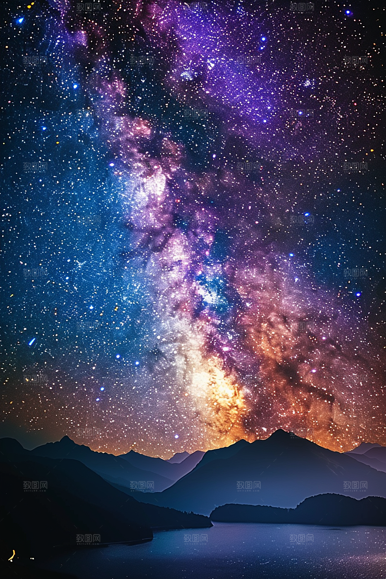 灿烂星空宇宙唯美素材