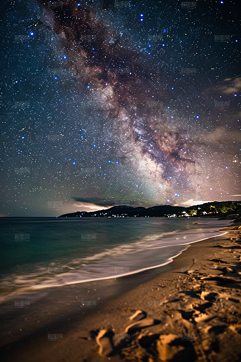 灿烂星空天空星辰素材